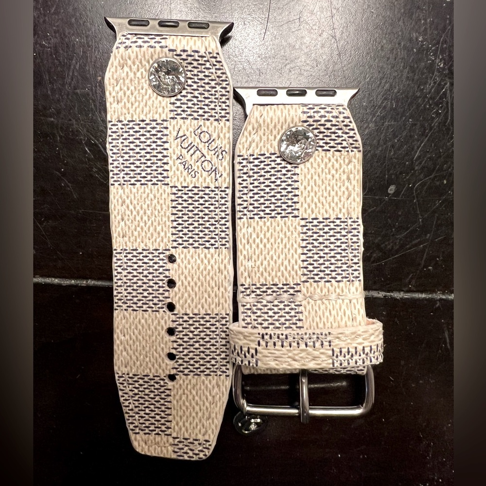 Authentic SparklBands LV Damier watch band. Size 2